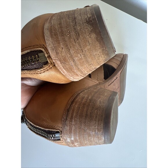 Frye Ray Huarache Tan Nude Woven Bootie Shootie Size 10 Western Boho Artsy - Picture 10 of 10